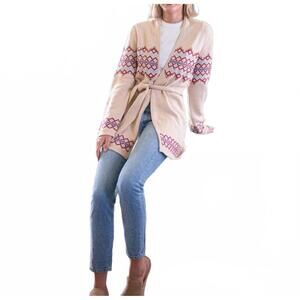 NEW SAIL TO SABLE tie front cardigan in camel
